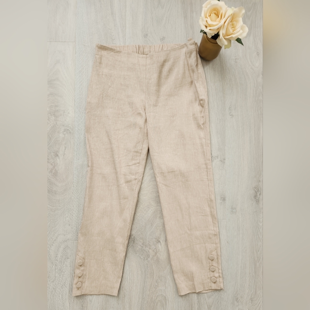 J. Jill Linen Stretch Pants S - Picture 3 of 5
